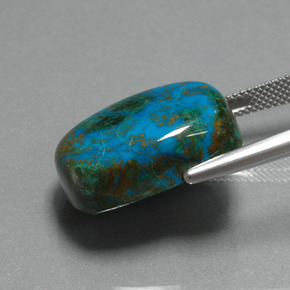 9,17 ctw natürlicher Mehrfarbig Chrysokoll, Kissenschliff, Lichtundurchlässig