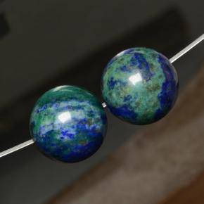  ct natürliche Mehrfarbig Chrysokoll-Edelsteine, Kugel / Ball, Lichtundurchlässig