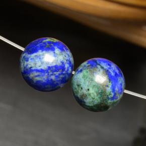 18.20 ct natürliche Mehrfarbig Chrysokoll-Edelsteine, Kugel / Ball, Lichtundurchlässig