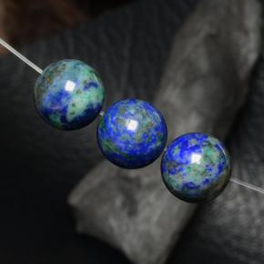 27.71 ct natürliche Mehrfarbig Chrysokoll-Edelsteine, Kugel / Ball, Lichtundurchlässig