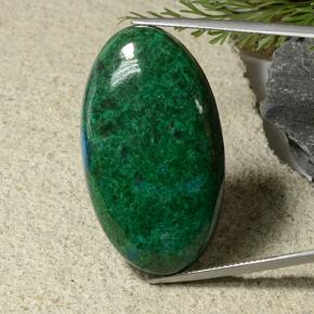 9,17 ctw natürlicher Mehrfarbig Chrysokoll, Oval Schliff, Lichtundurchlässig