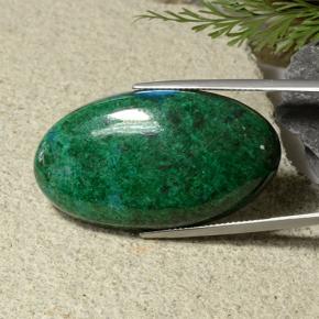 9,17 ctw natürlicher Mehrfarbig Chrysokoll, Oval Schliff, Lichtundurchlässig