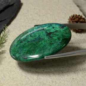 9,17 ctw natürlicher Mehrfarbig Chrysokoll, Oval Schliff, Lichtundurchlässig