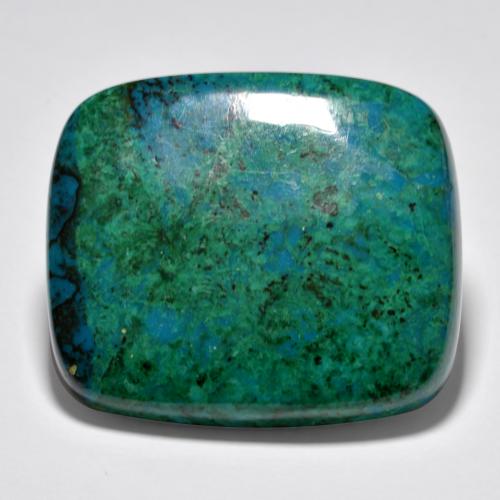 9,17 ctw natürlicher Mehrfarbig Chrysokoll, Kissenschliff, Lichtundurchlässig