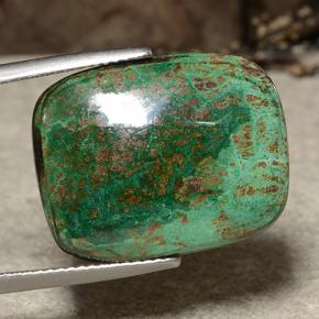 9,17 ctw natürlicher Mehrfarbig Chrysokoll, Kissenschliff, Lichtundurchlässig