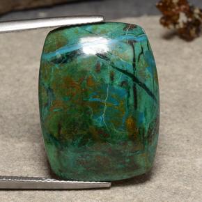 9,17 ctw natürlicher Mehrfarbig Chrysokoll, Kissenschliff, Lichtundurchlässig