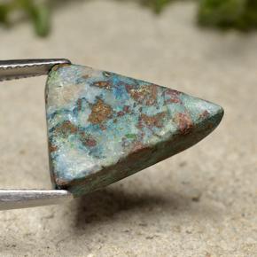 9,17 ctw natürlicher Mehrfarbig Chrysokoll, Trillion, Lichtundurchlässig