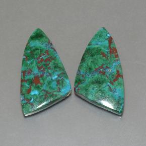 18.00 ct natürliche Mehrfarbig Chrysokoll-Edelsteine, Ausgefallene Form, Lichtundurchlässig