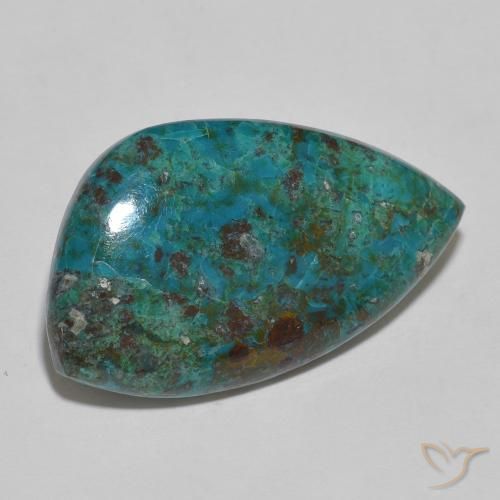 15.75ct Natürlicher Mehrfarbig Chrysokoll, Fantasie, Lichtundurchlässig