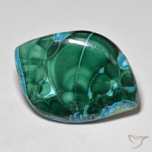 50.32ct Natürlicher Mehrfarbig Chrysokoll, Fantasie, Lichtundurchlässig