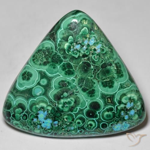 121.07ct Natürlicher Mehrfarbig Chrysokoll, Trillion, Lichtundurchlässig