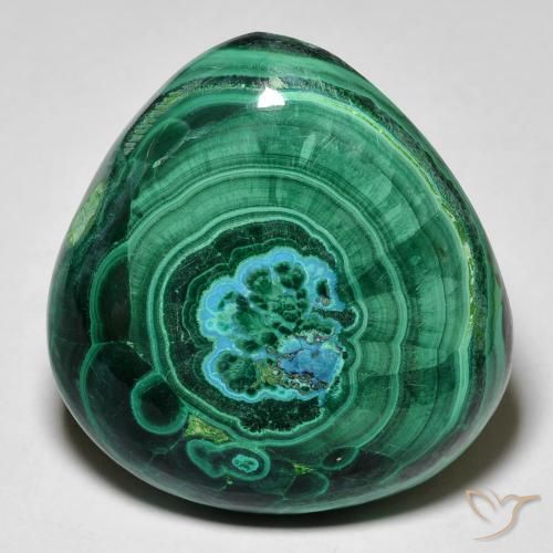52.80ct Natürlicher Mehrfarbig Chrysokoll, Birnenform, Lichtundurchlässig