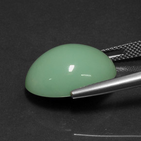 9,17 ctw natürlicher Grün Chrysopras, Oval Schliff, Lichtundurchlässig