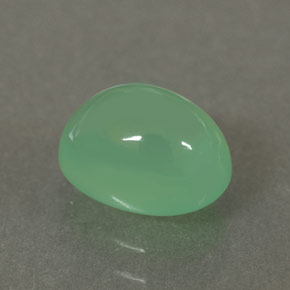 1,75 ctw natürlicher grüner Chrysopras, Transparent, Transparent / Lichtdurchlässig