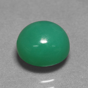 3,24 ctw natürlicher grüner Chrysopras, Oval Schliff, Lichtdurchlässig