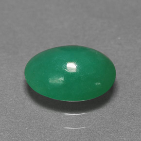 1,45 ctw natürlicher grüner Chrysopras, Oval Schliff, Lichtdurchlässig