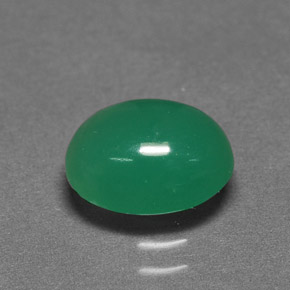 1,96 ctw natürlicher grüner Chrysopras, Oval Schliff, Lichtdurchlässig