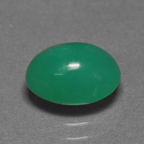 1,98 ctw natürlicher grüner Chrysopras, Oval Schliff, Lichtdurchlässig