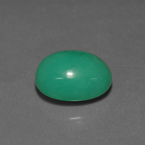 4,05 ctw natürlicher grüner Chrysopras, Oval Schliff, Lichtdurchlässig