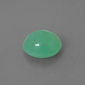 2,64 ctw natürlicher grüner Chrysopras, Transparent, Transparent / Lichtdurchlässig