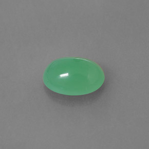 2,49 ctw natürlicher grüner Chrysopras, Transparent, Transparent / Lichtdurchlässig
