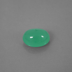 2,13 ctw natürlicher grüner Chrysopras, Transparent, Transparent / Lichtdurchlässig