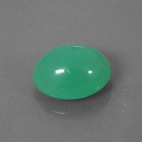 2,03 ctw natürlicher grüner Chrysopras, Transparent, Transparent / Lichtdurchlässig