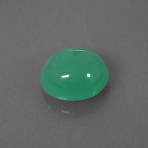 1,38 ctw natürlicher grüner Chrysopras, Transparent, Transparent / Lichtdurchlässig
