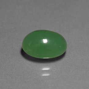 3,42 ctw natürlicher grüner Chrysopras, Transparent, Transparent / Lichtdurchlässig