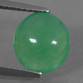 2,15 ctw natürlicher grüner Chrysopras, Transparent, Transparent / Lichtdurchlässig