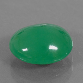 2,68 ctw natürlicher grüner Chrysopras, Oval Schliff, Lichtdurchlässig