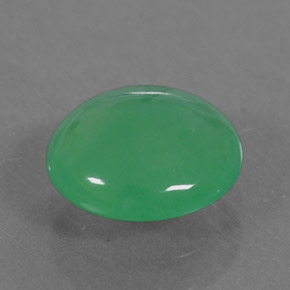 1,27 ctw natürlicher grüner Chrysopras, Oval Schliff, Lichtdurchlässig