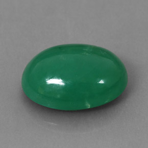 3,90 ctw natürlicher grüner Chrysopras, Oval Schliff, Lichtundurchlässig