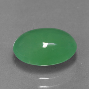 2,42 ctw natürlicher grüner Chrysopras, Transparent, Transparent / Lichtdurchlässig