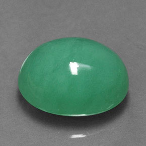 2,74 ctw natürlicher grüner Chrysopras, Oval Schliff, Lichtdurchlässig
