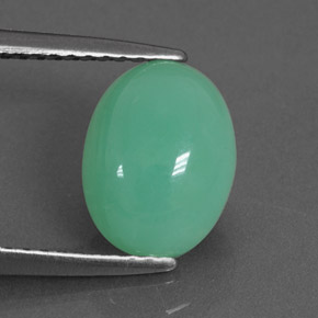 2,68 ctw natürlicher grüner Chrysopras, Transparent, Transparent / Lichtdurchlässig