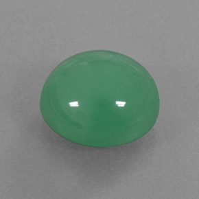 5,13 ctw natürlicher grüner Chrysopras, Transparent, Transparent / Lichtdurchlässig