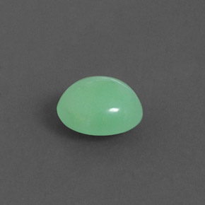 1,79 ctw natürlicher grüner Chrysopras, Oval Schliff, Lichtundurchlässig