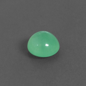 1,74 ctw natürlicher grüner Chrysopras, Transparent, Transparent / Lichtdurchlässig