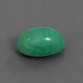 5,69 ctw natürlicher grüner Chrysopras, Oval Schliff, Lichtundurchlässig