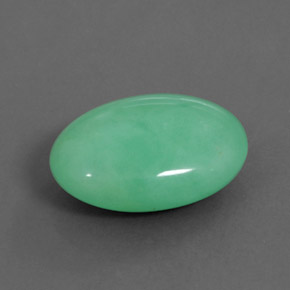 11,64 ctw natürlicher grüner Chrysopras, Oval Schliff, Lichtundurchlässig
