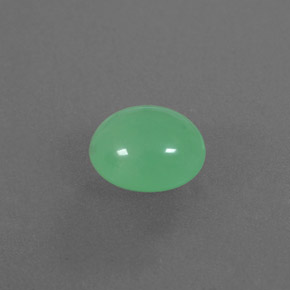 2,82 ctw natürlicher grüner Chrysopras, Transparent, Transparent / Lichtdurchlässig