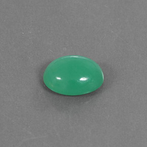 1,80 ctw natürlicher grüner Chrysopras, Oval Schliff, Lichtundurchlässig