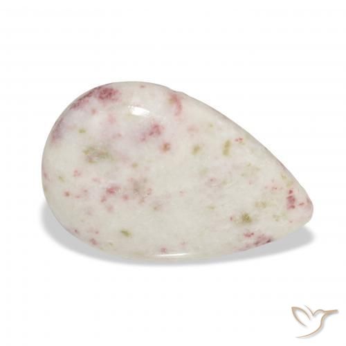 18.11ct Natürlicher Mehrfarbig Zinnober, Birnenform, Lichtundurchlässig
