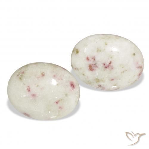 15.55 ct natürliche Mehrfarbig Zinnober-Edelsteine, Oval, Lichtundurchlässig