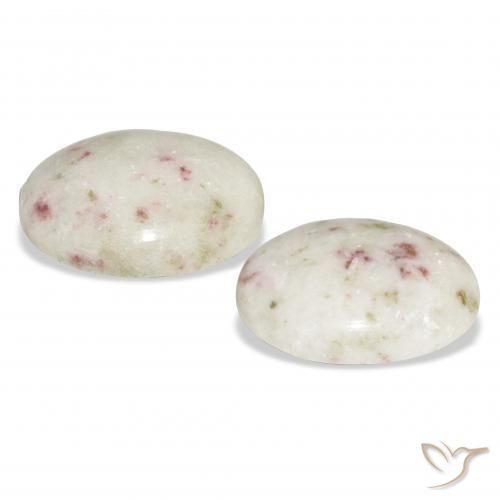 15.55 ct natürliche Mehrfarbig Zinnober-Edelsteine, Oval, Lichtundurchlässig