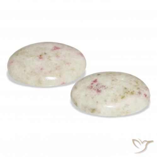 29.74 ct natürliche Mehrfarbig Zinnober-Edelsteine, Oval, Lichtundurchlässig