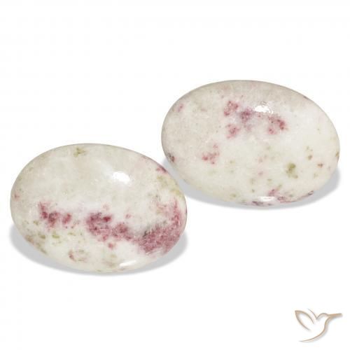 22.45 ct natürliche Mehrfarbig Zinnober-Edelsteine, Oval, Lichtundurchlässig