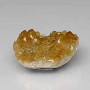 9,17 ctw natürlicher gelb-gold Citringeode, Ausgefallene Form, Lichtundurchlässig