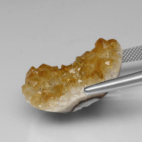 9,17 ctw natürlicher gelb-gold Citringeode, Ausgefallene Form, Lichtundurchlässig